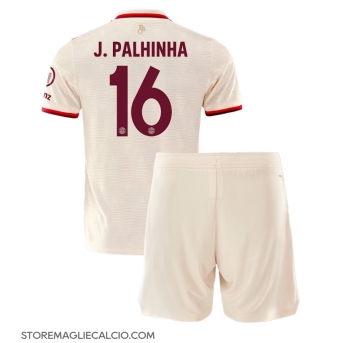 Bayern Munich Joao Palhinha #16 Maglia Gara Terza Repliche 2024-25 Bambino Maniche Corte